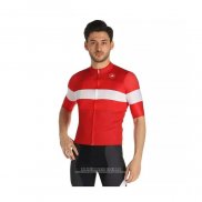 2021 Abbigliamento Ciclismo Castelli Rosso Manica Corta e Salopette (5)